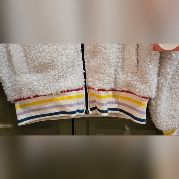 NWT Ivory Ella sherpa bomber iacket - Picture 8 of 11